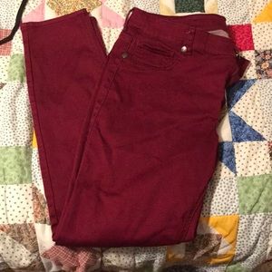 Size 18 Maurices burgundy jeggings
